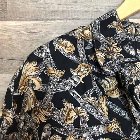 Vintage Givenchy Silk 90s Demure Blouse Size 16W - Picture 3 of 12